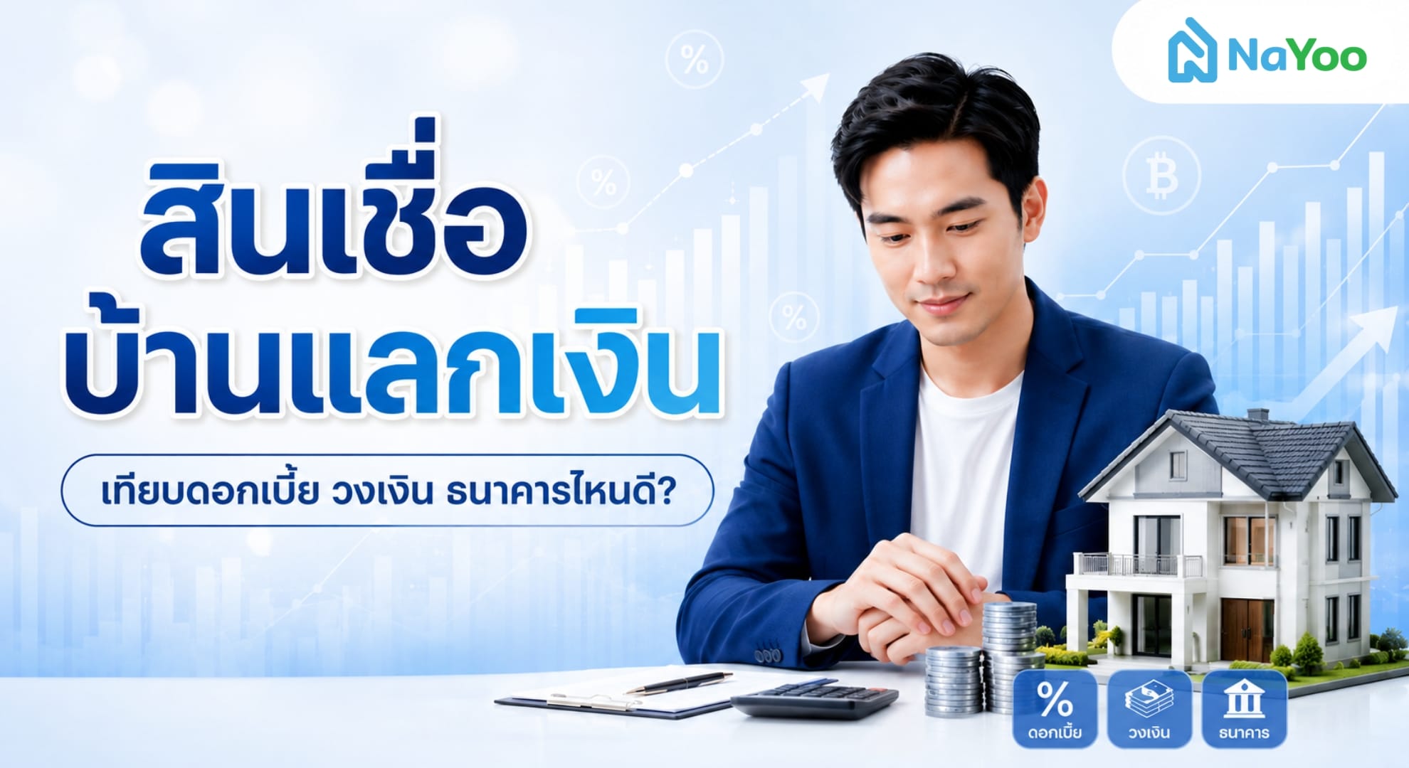 สินเชื่อบ้านแลกเงิน เปรียบเทียบดอกเบี้ยและวงเงินอนุมัติของแต่ละธนาคาร