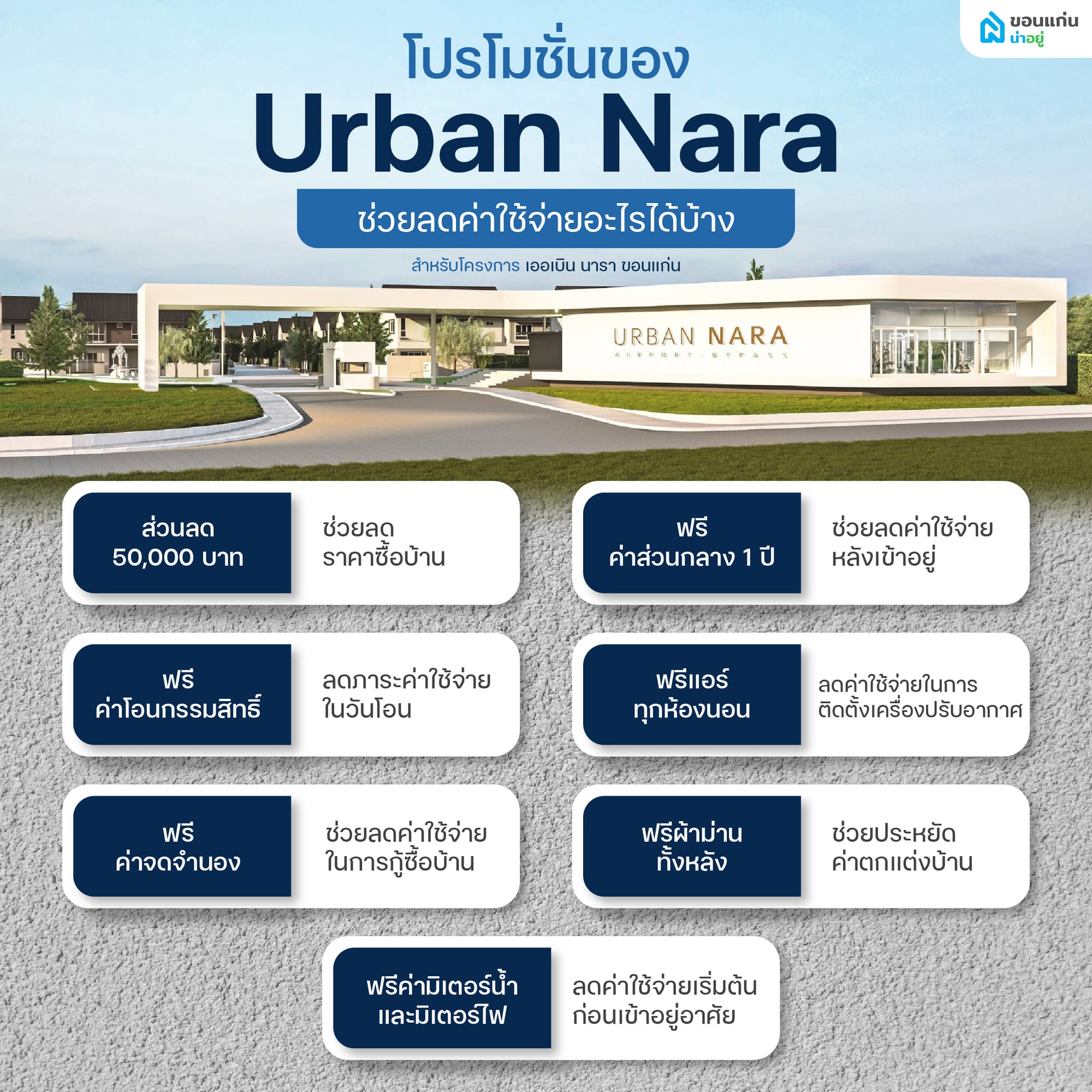 โปรโมชั่นของ Urban Nara ช่วยลดค่าใช้จ่ายอะไรได้บ้าง?