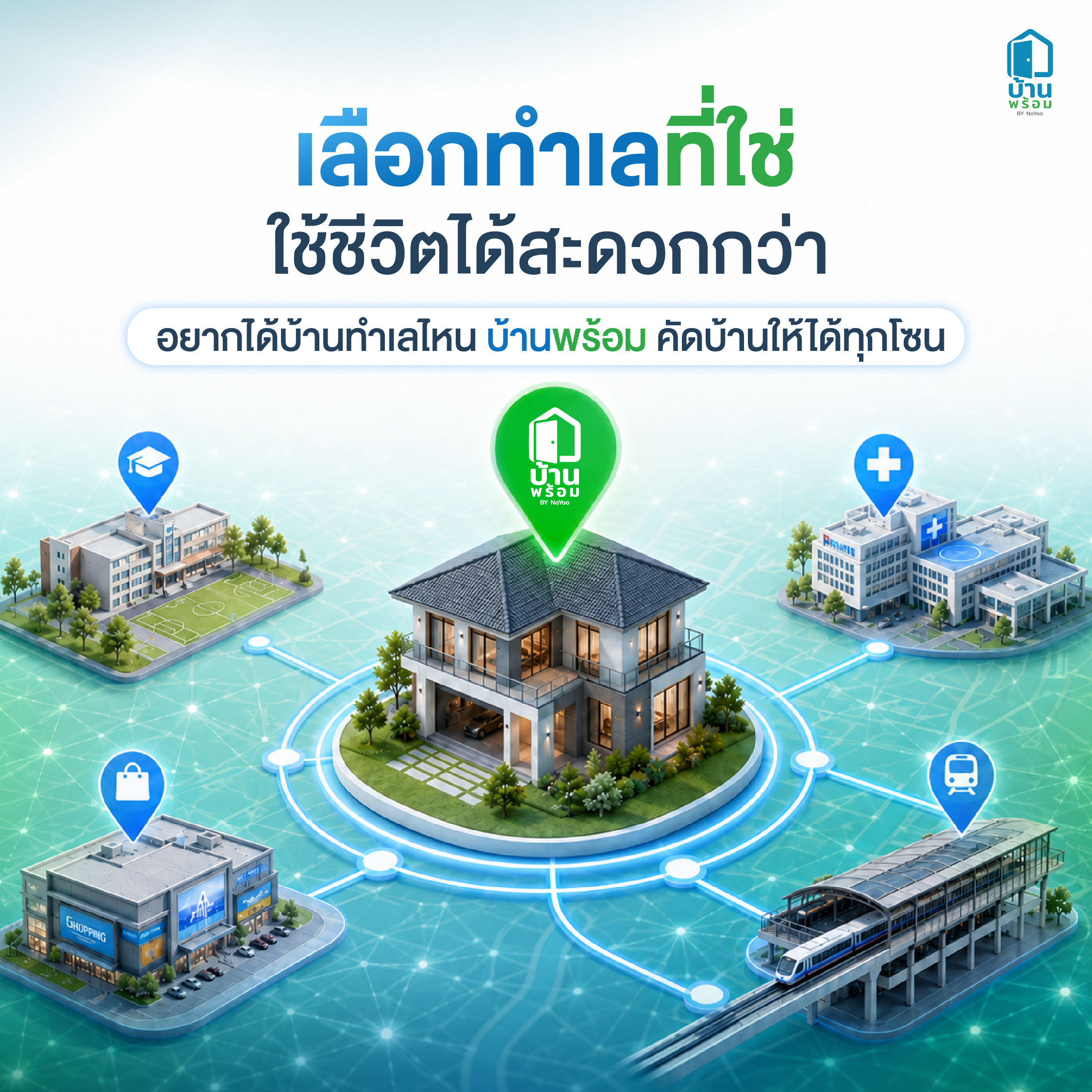 วิธีการเลือกบ้านในทำเลที่ใช่ด้วยบ้านพร้อม