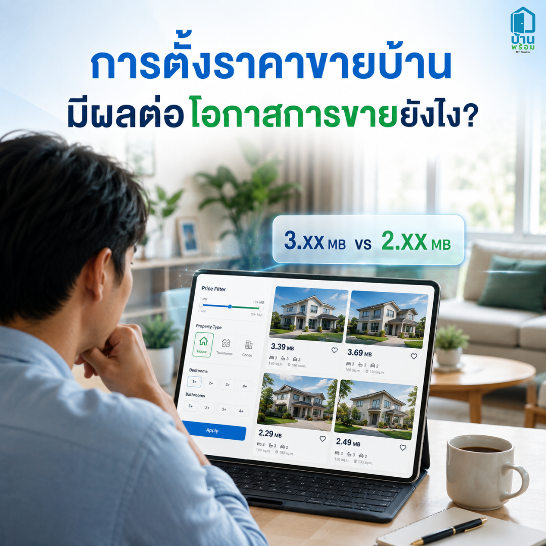 การตั้งราคาขายบ้านจึงมีผลต่อโอกาสขายอย่างไร