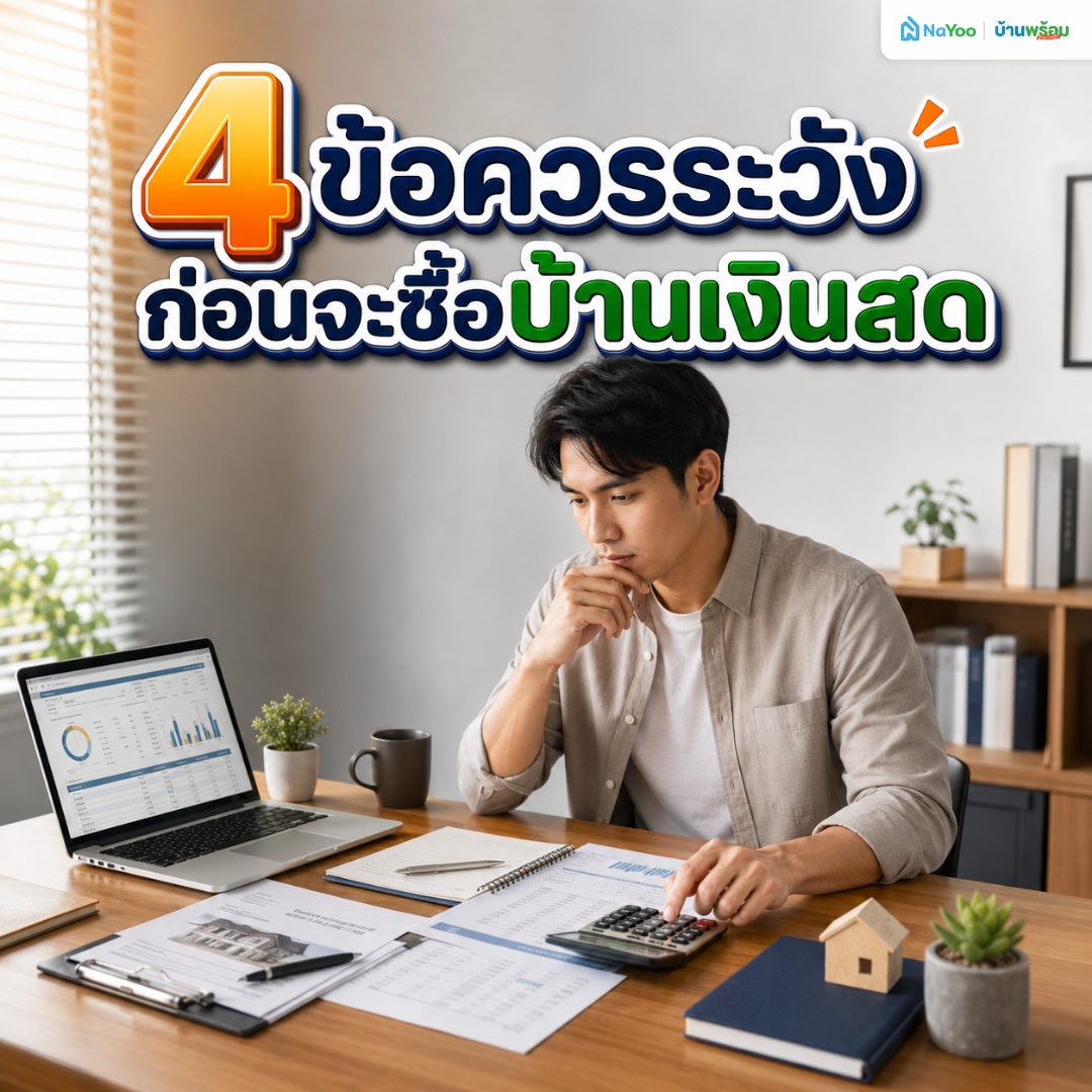 เช็ก 4 ข้อควรระวังก่อนซื้อบ้านเงินสด