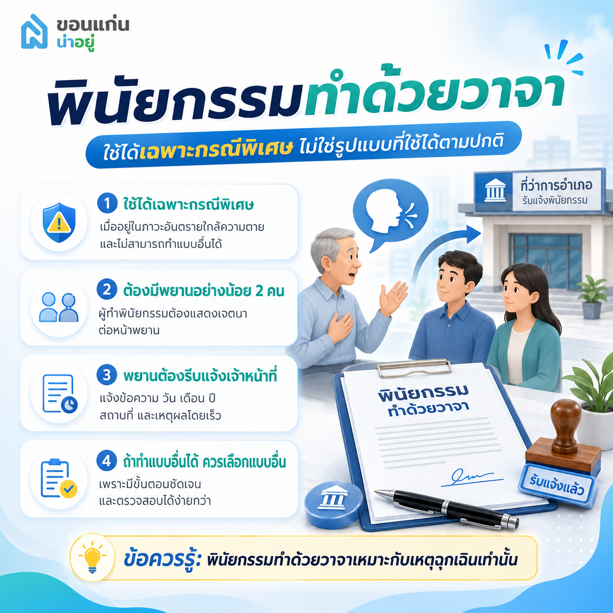 พินัยกรรมทำด้วยวาจา