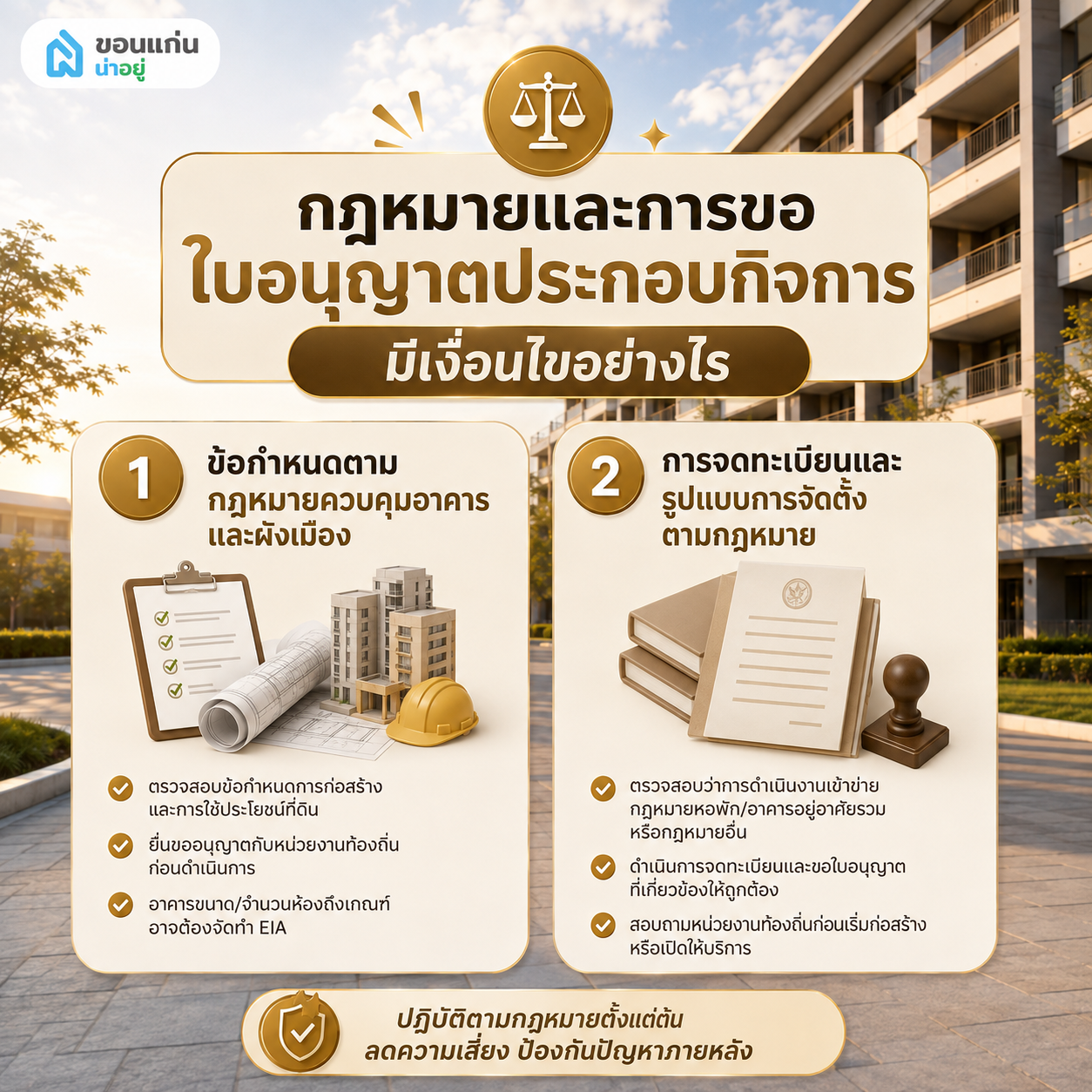 กฎหมายและการขอใบอนุญาตประกอบกิจการมีเงื่อนไขอย่างไร