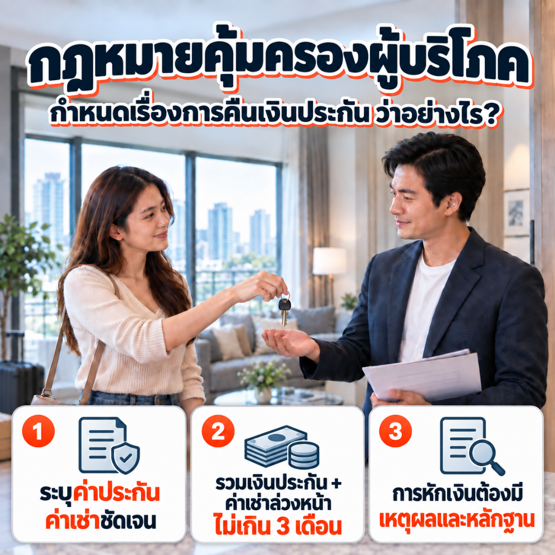 สรุปกฎหมายคุ้มครองผู้บริโภค กรณีผู้ให้เช่าไม่คืนเงินประกัน
