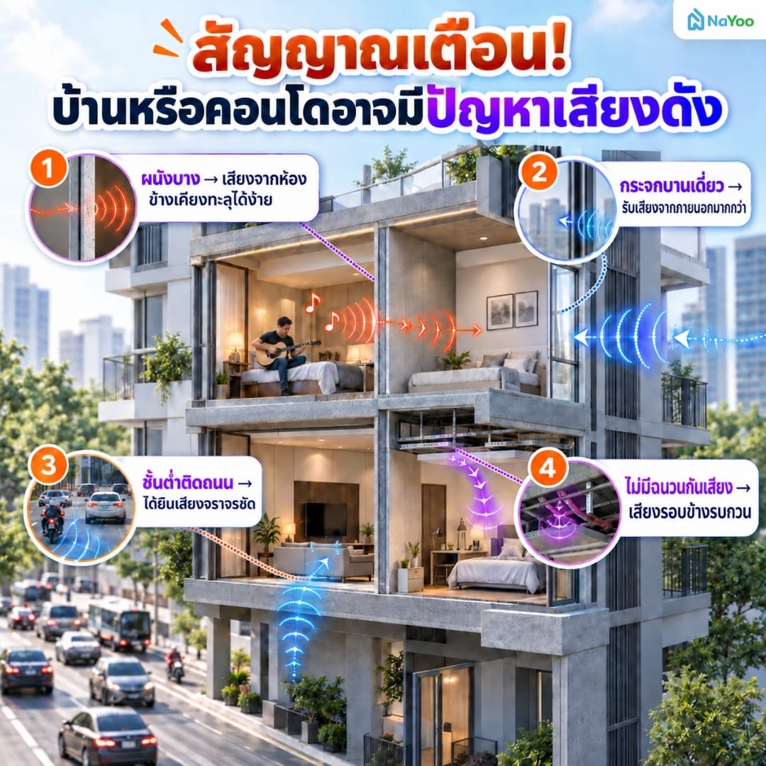 4 สัญญาณเตือนปัญหาเสียงดัง