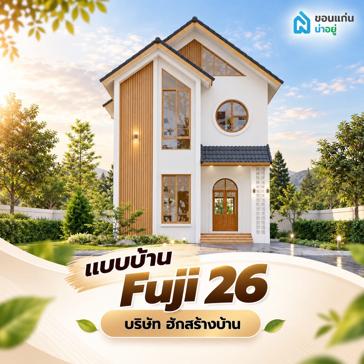 แนะนำแบบบ้าน 2 ชั้น งบประมาณ 2 ล้าน ปี 2569