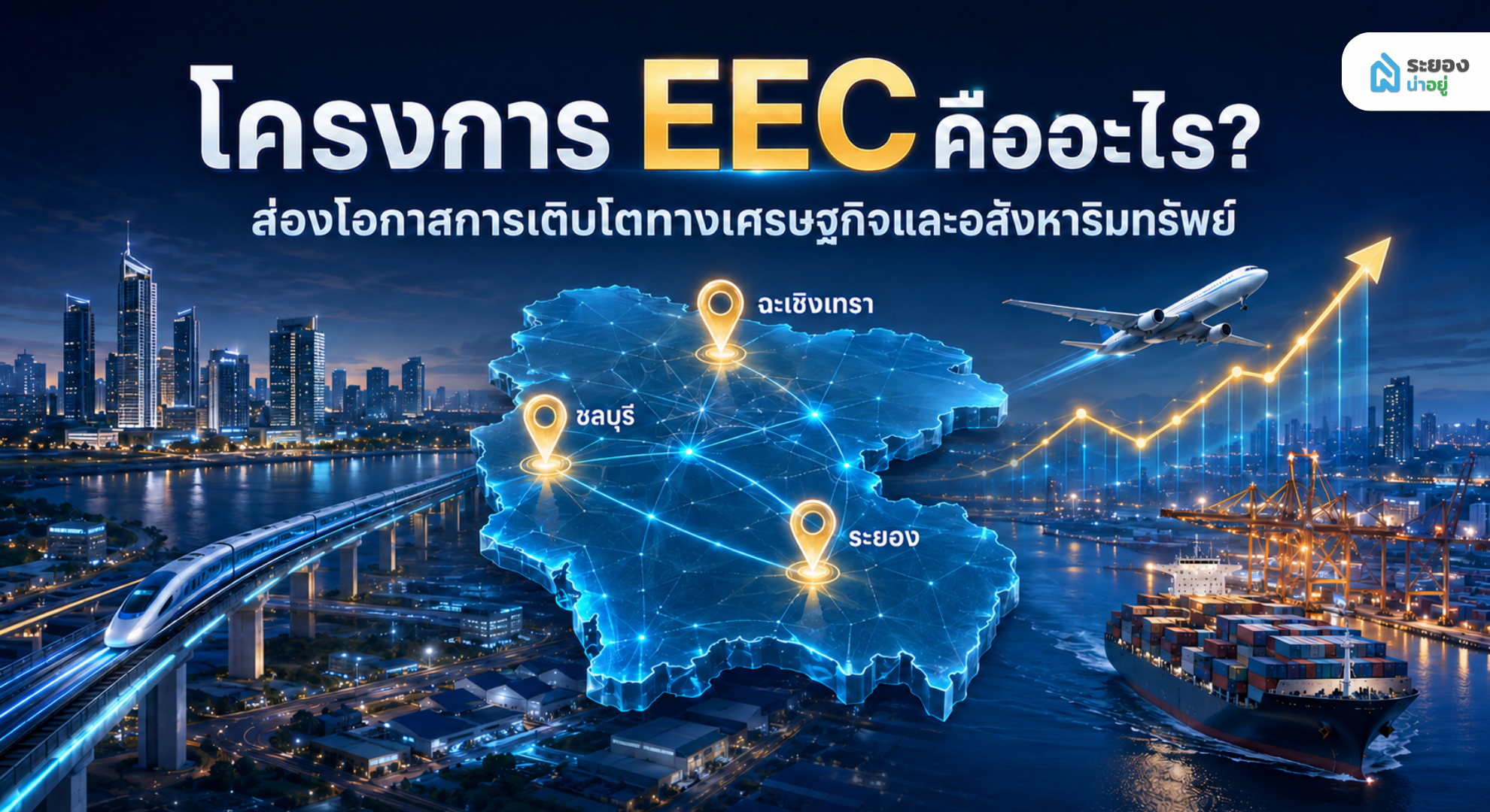 EEC คืออะไร โอกาสการเติบโตทางเศรษฐกิจและอสังหาริมทรัพย์ภาคตะวันออก