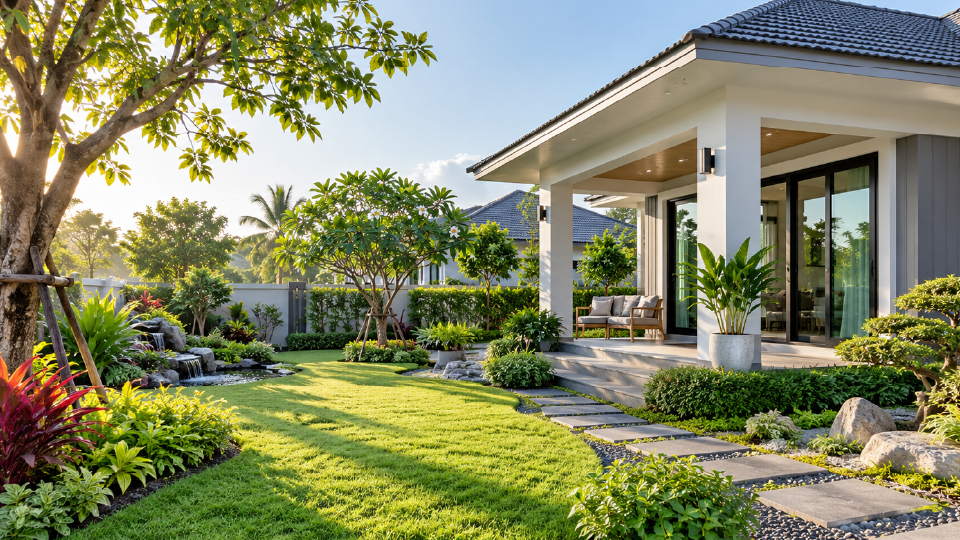 จัดสวนหน้าบ้าน เรียกทรัพย์ ต้องเริ่มจากอะไร?